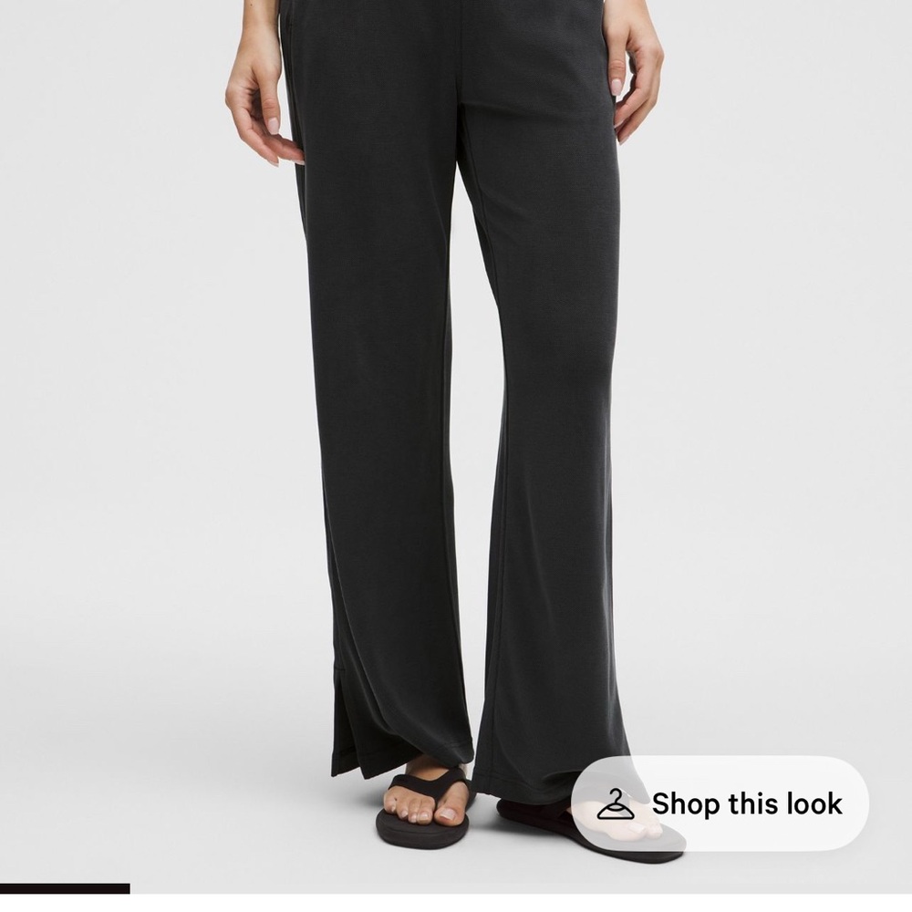 lululemon athletica Charcoal Wide-Leg Pants